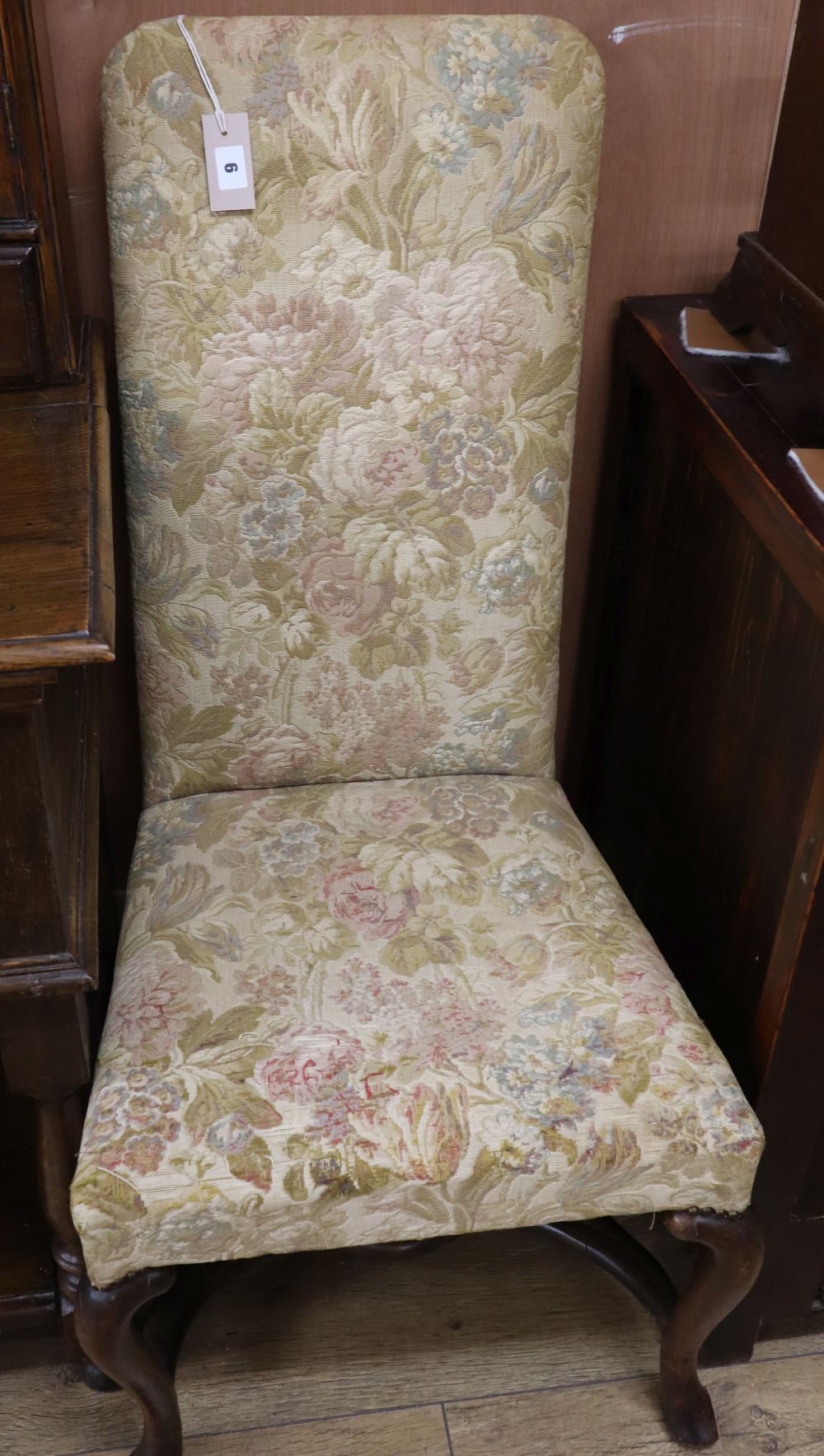 An 18th century walnut side chair